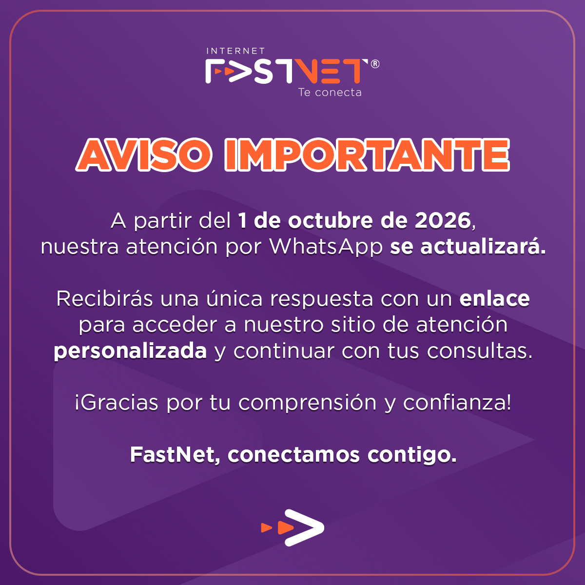Aviso Importante